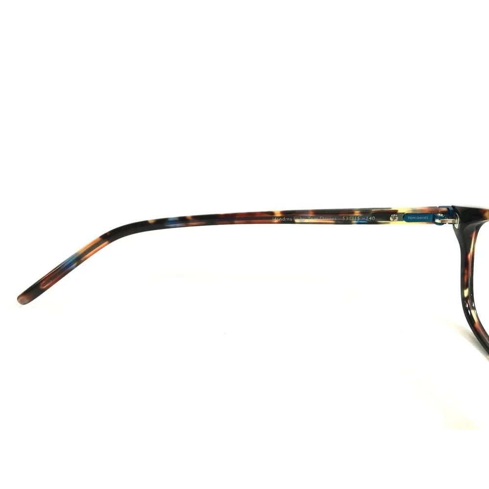 Tom Davies Eyeglasses Frames TD702 Col. 1979 Blue Brown Tortoise 51-15-140